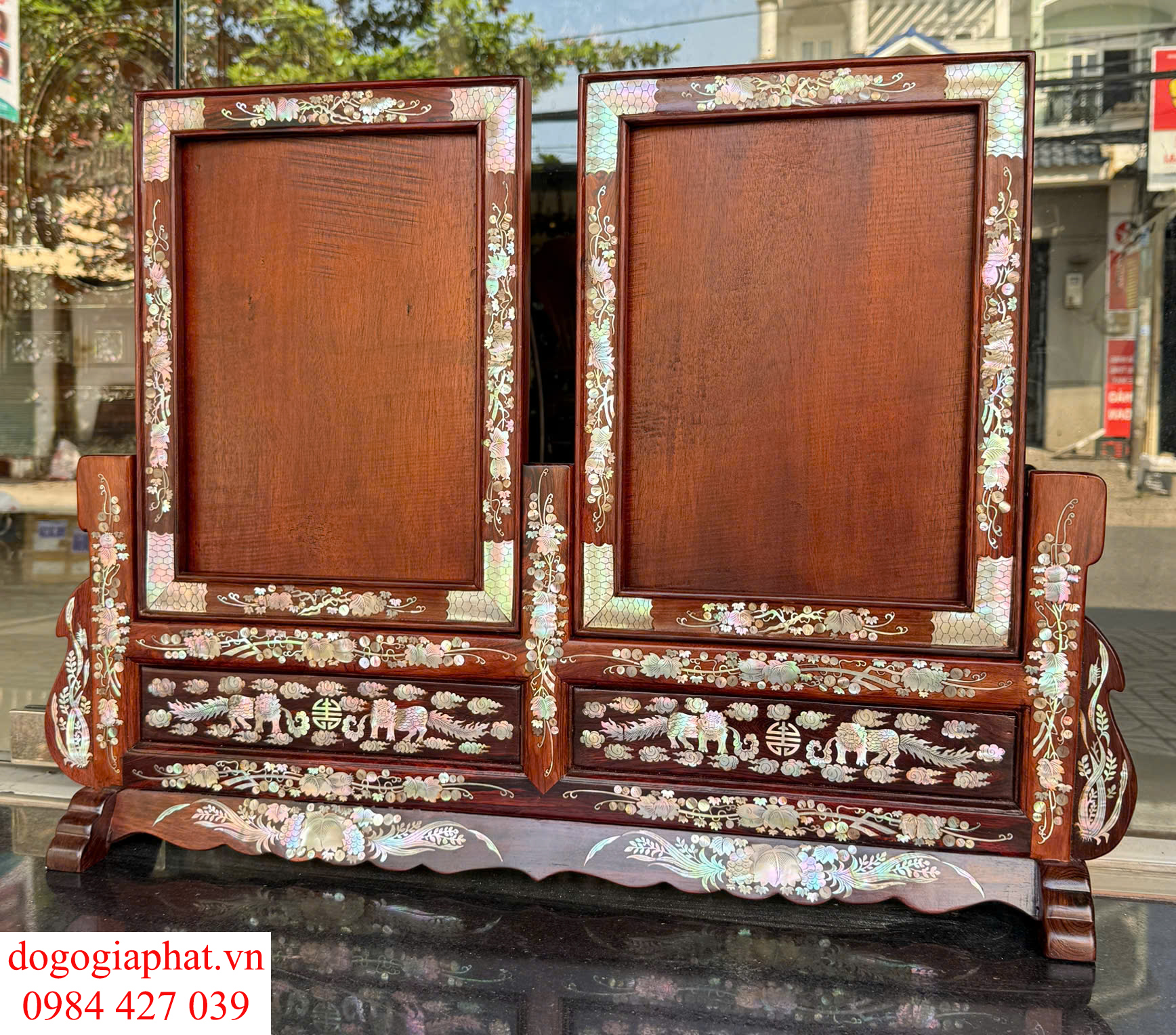 khung ảnh thờ gỗ cẩm lai
