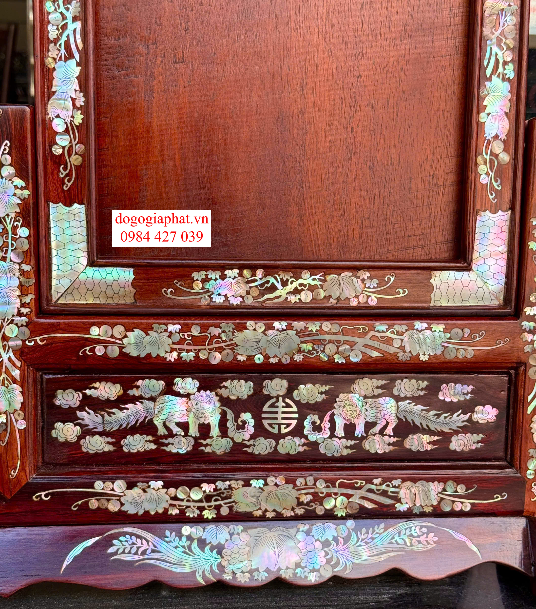 khung ảnh thờ gỗ cẩm lai