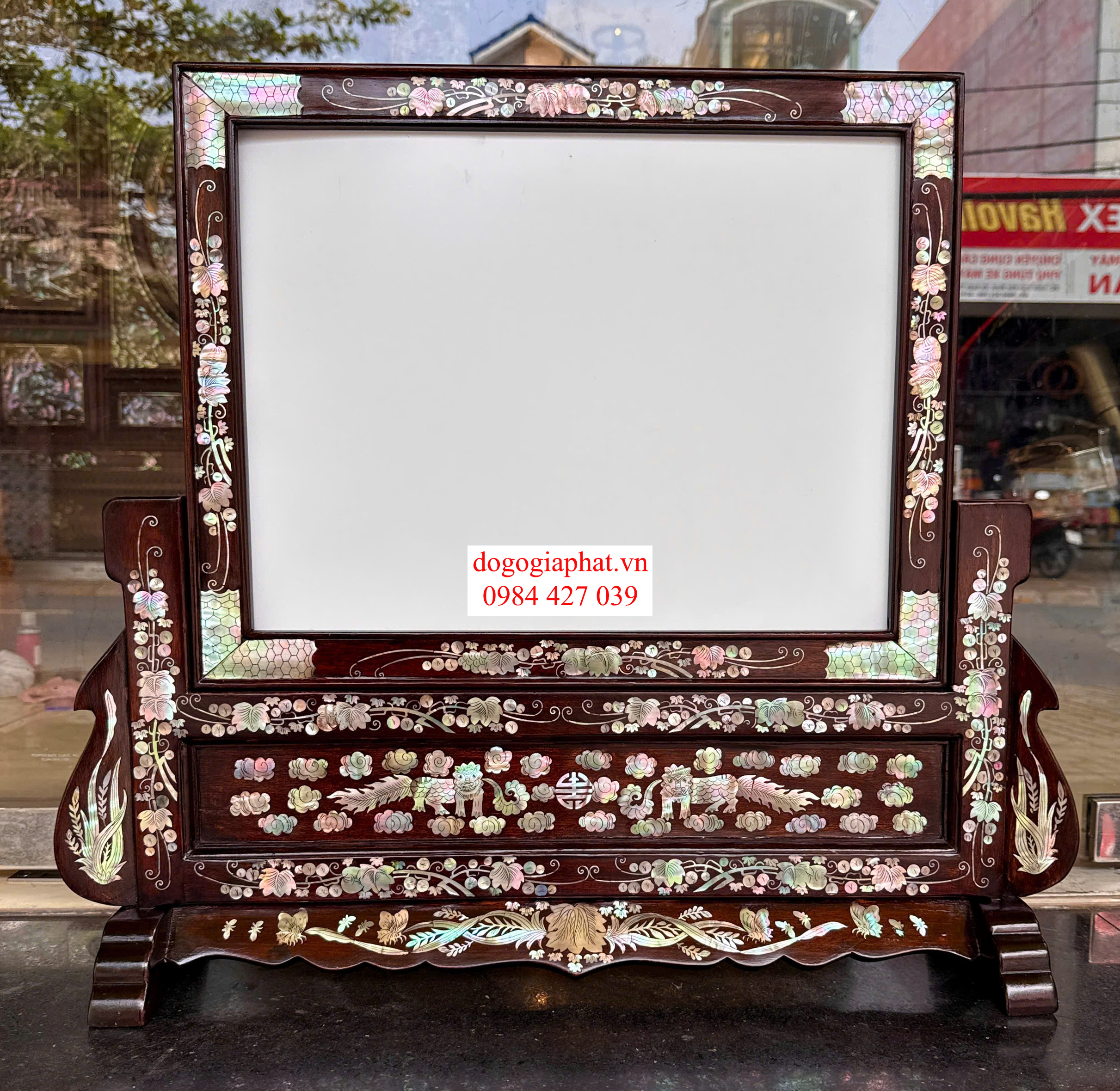 khung ảnh thờ đôi gỗ gụ