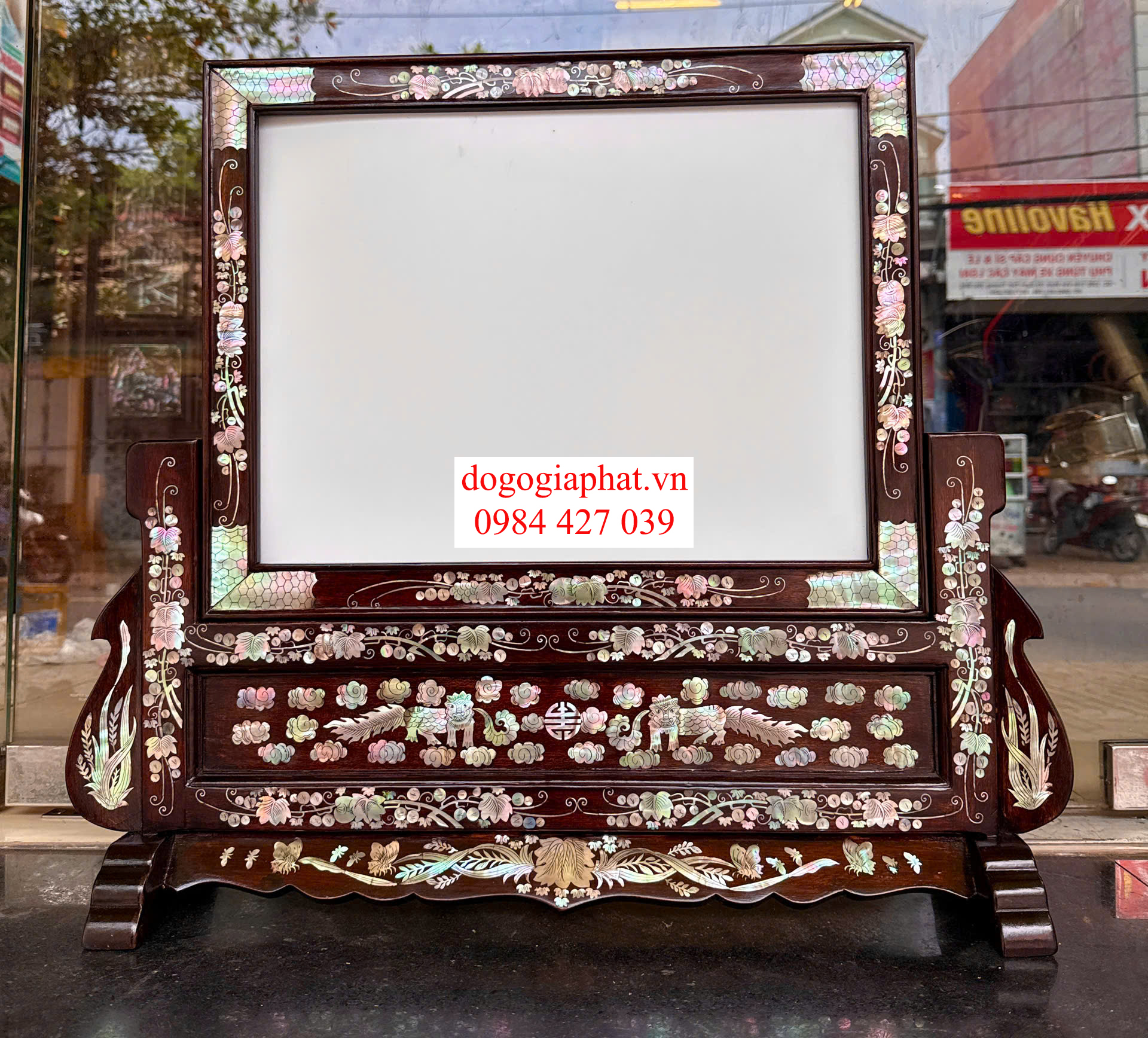 khung ảnh thờ đôi gỗ gụ