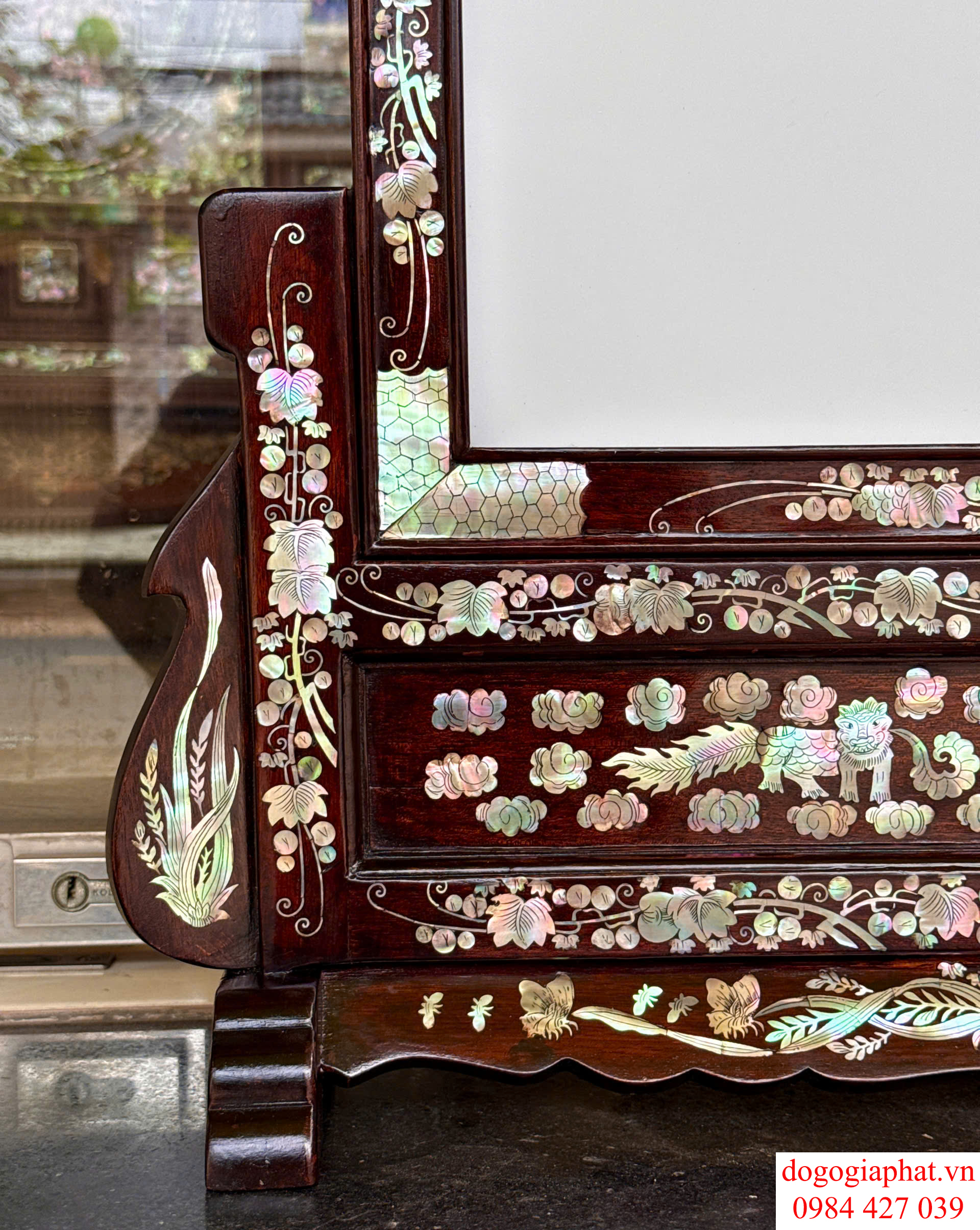 khung ảnh thờ đôi gỗ gụ