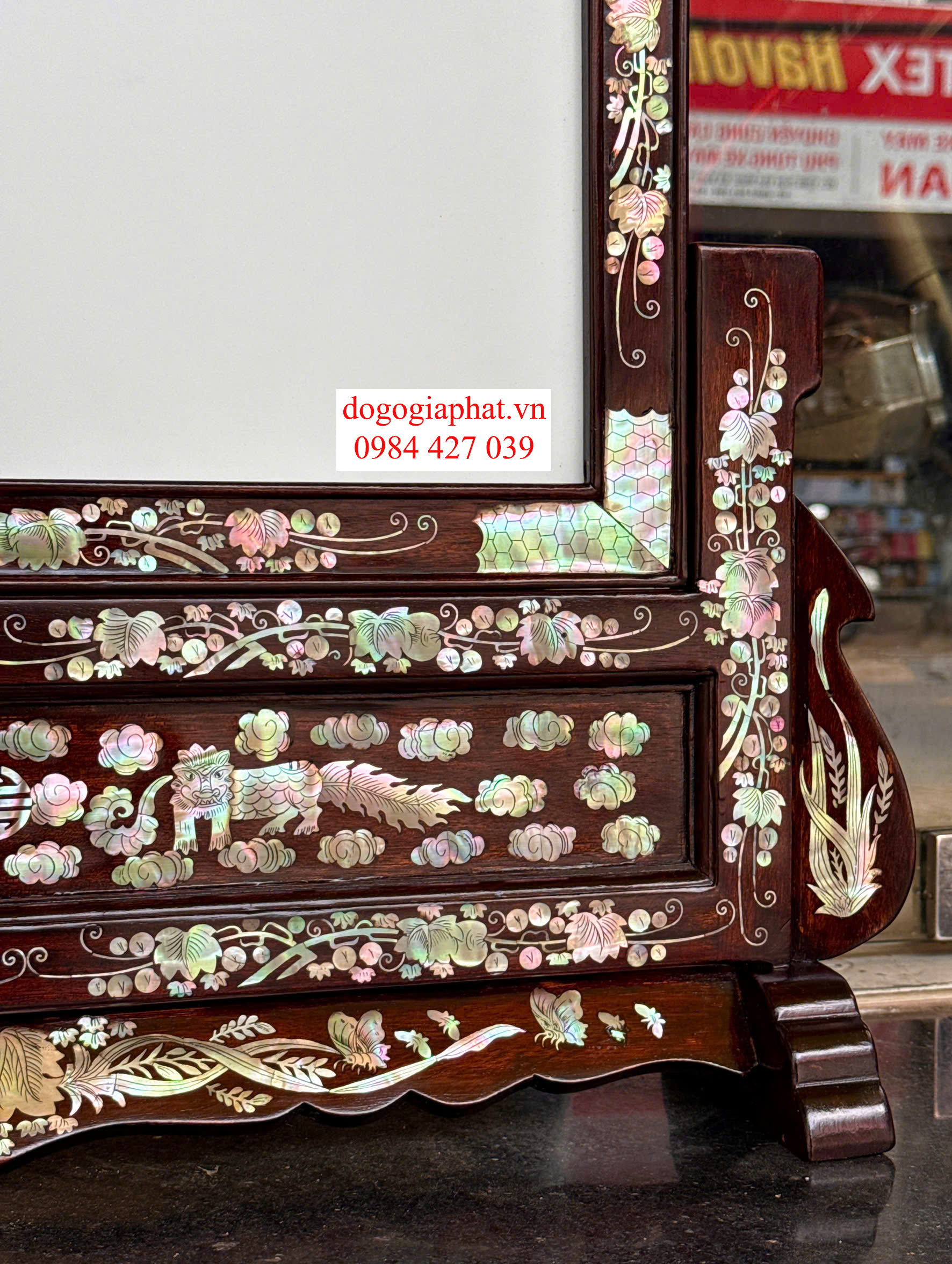 khung ảnh thờ đôi gỗ gụ
