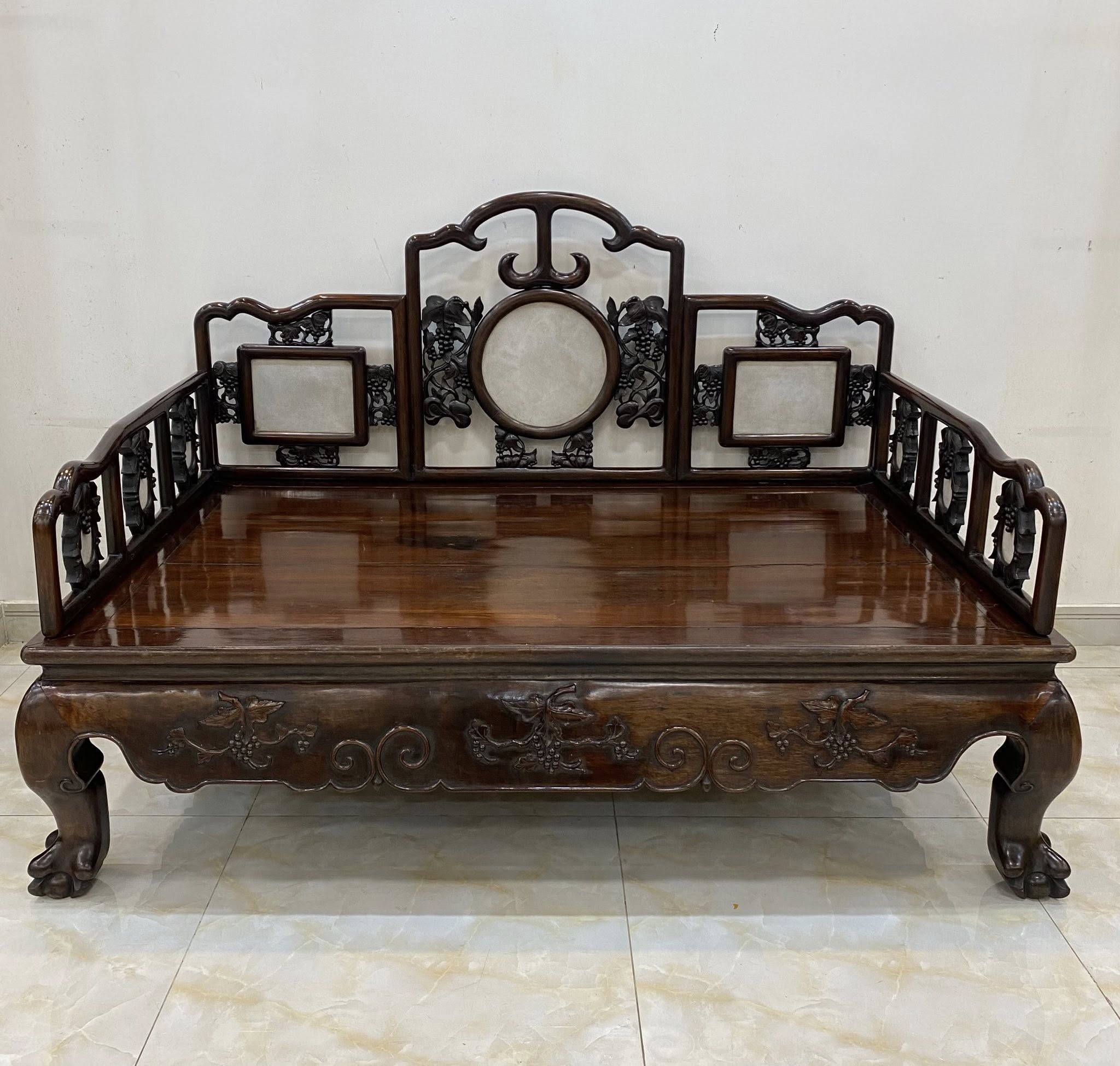 giường gỗ trắc