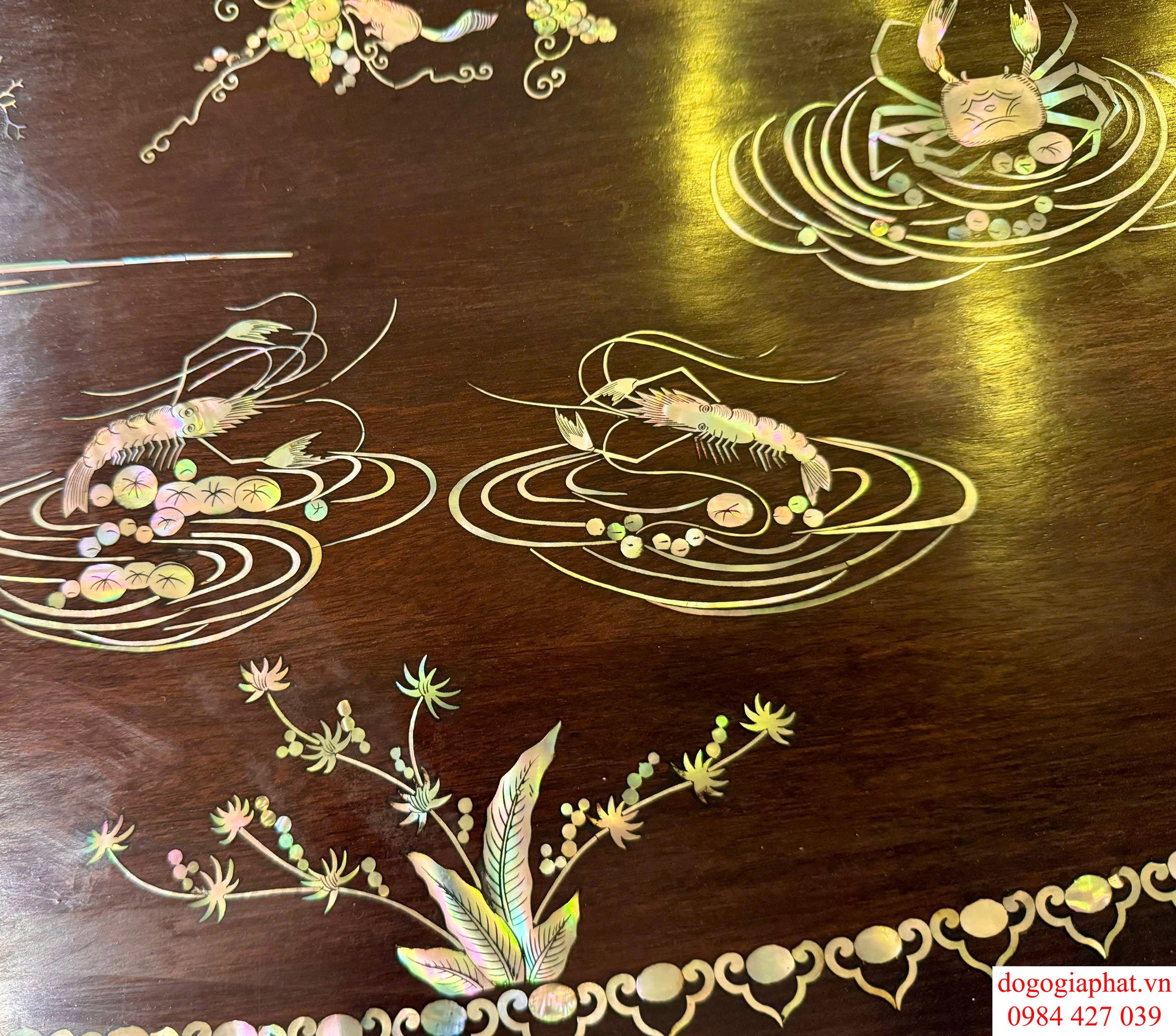 bộ ghế rẻ quạt cẩn ốc xà cừ