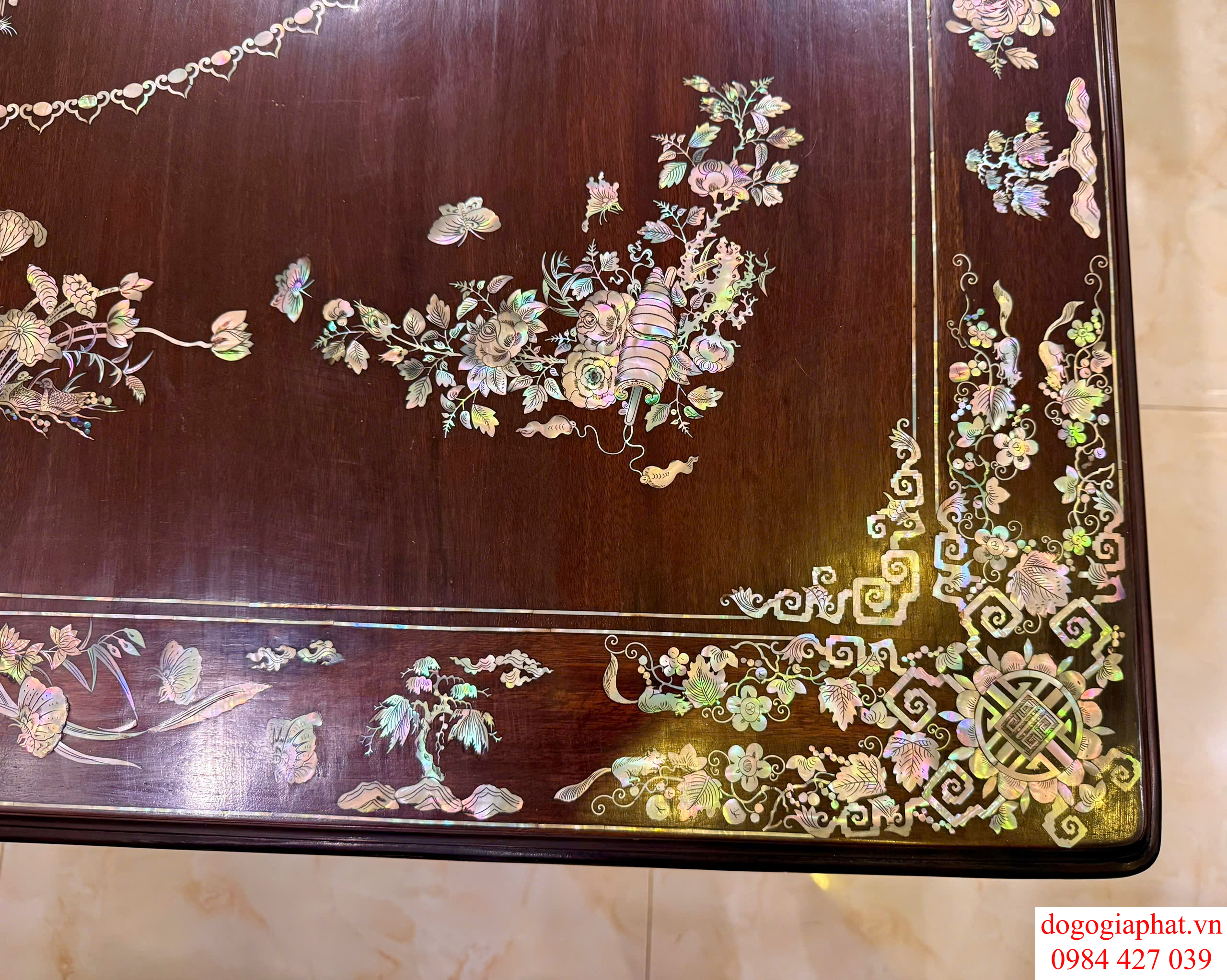 bộ ghế rẻ quạt cẩn ốc xà cừ
