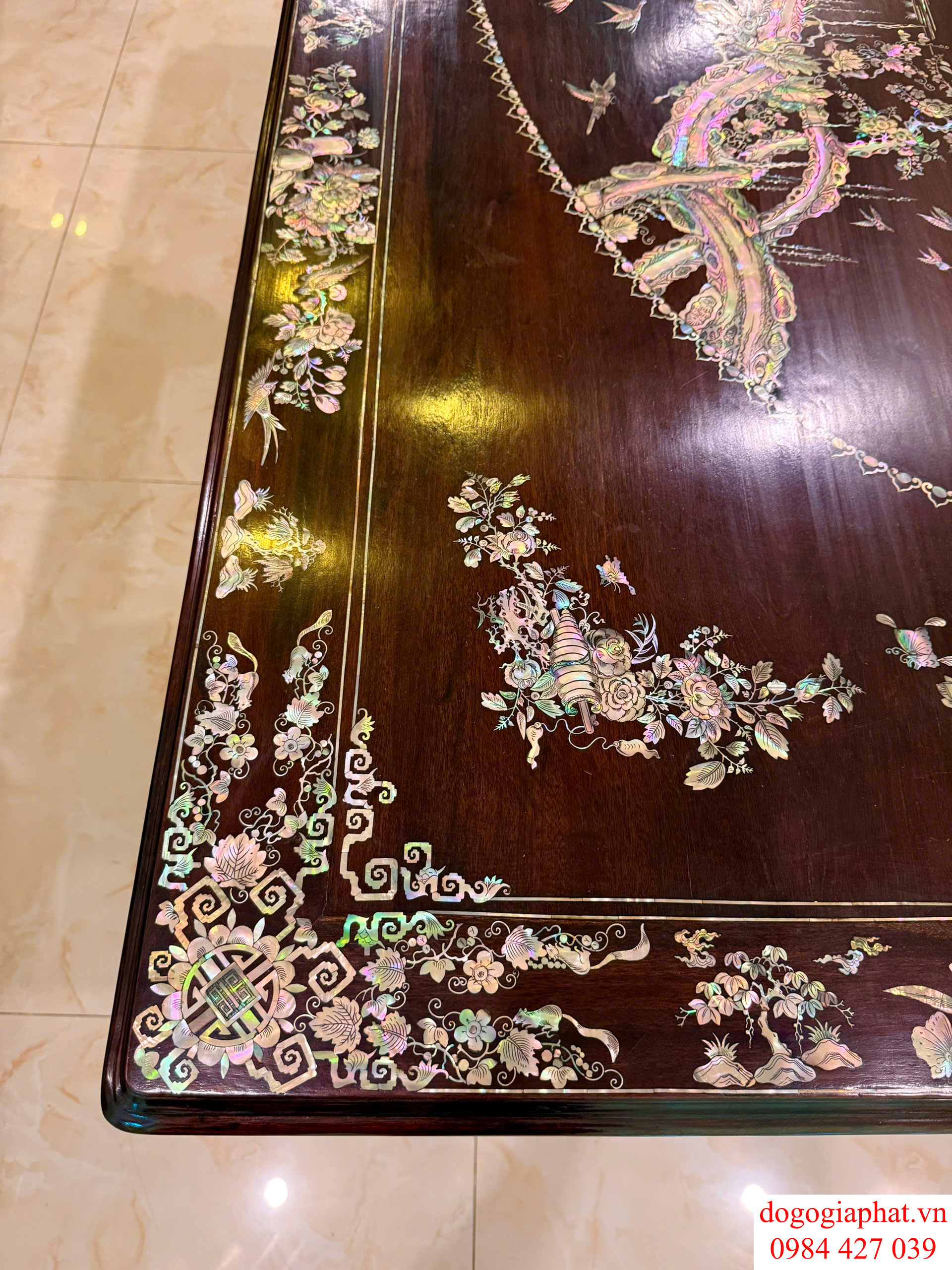 bộ ghế rẻ quạt cẩn ốc xà cừ