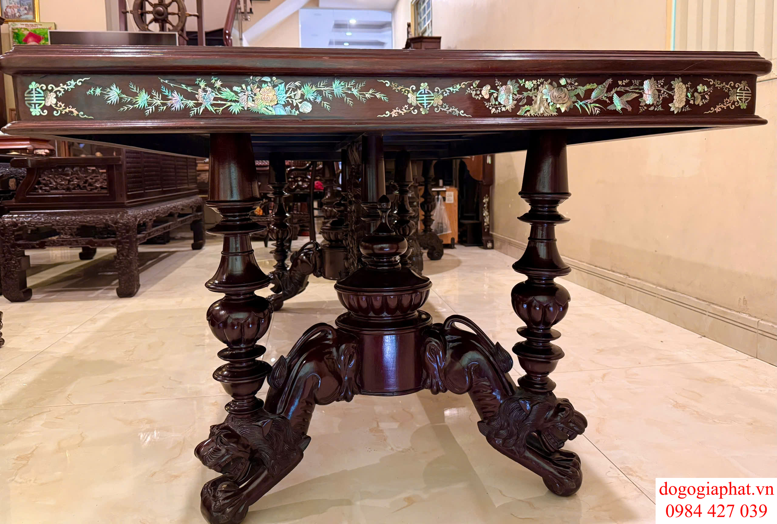bộ ghế rẻ quạt cẩn ốc xà cừ