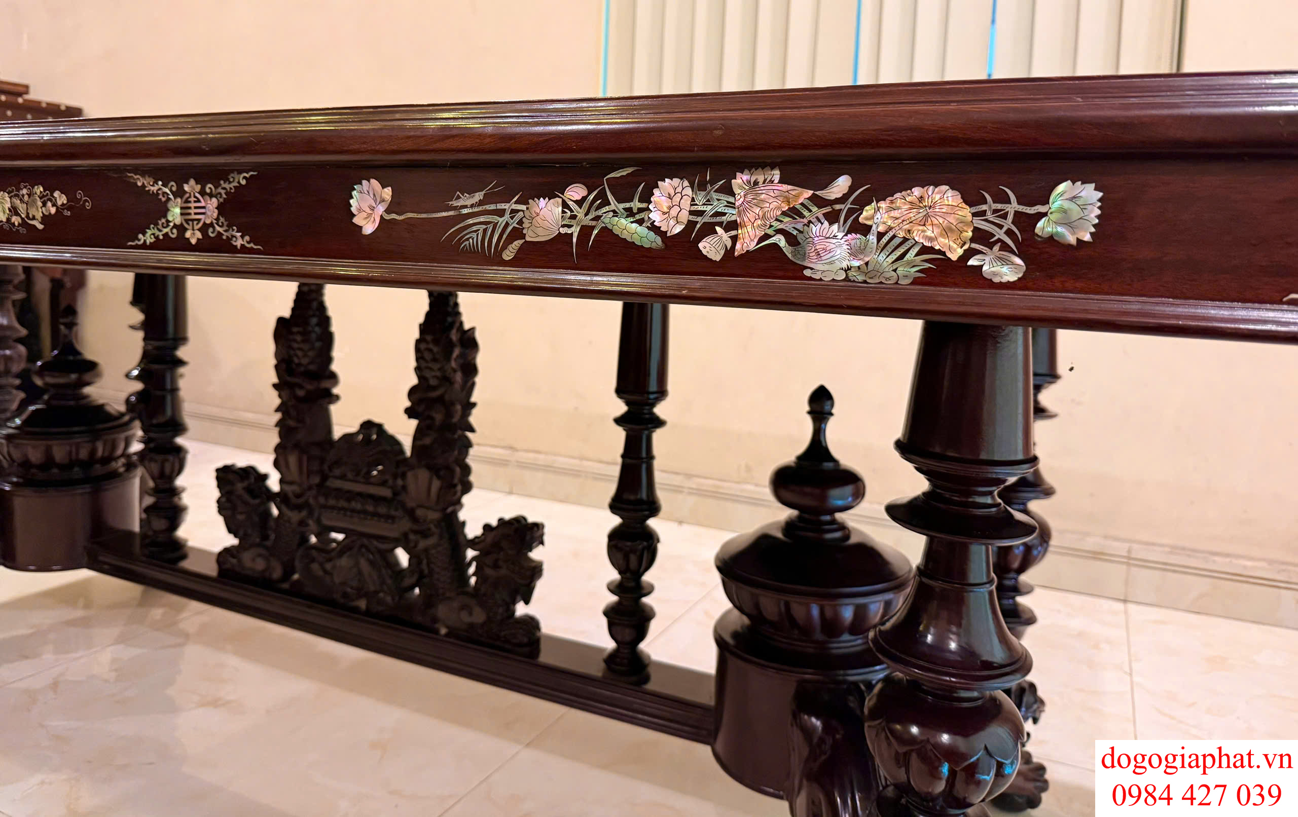 bộ ghế rẻ quạt cẩn ốc xà cừ