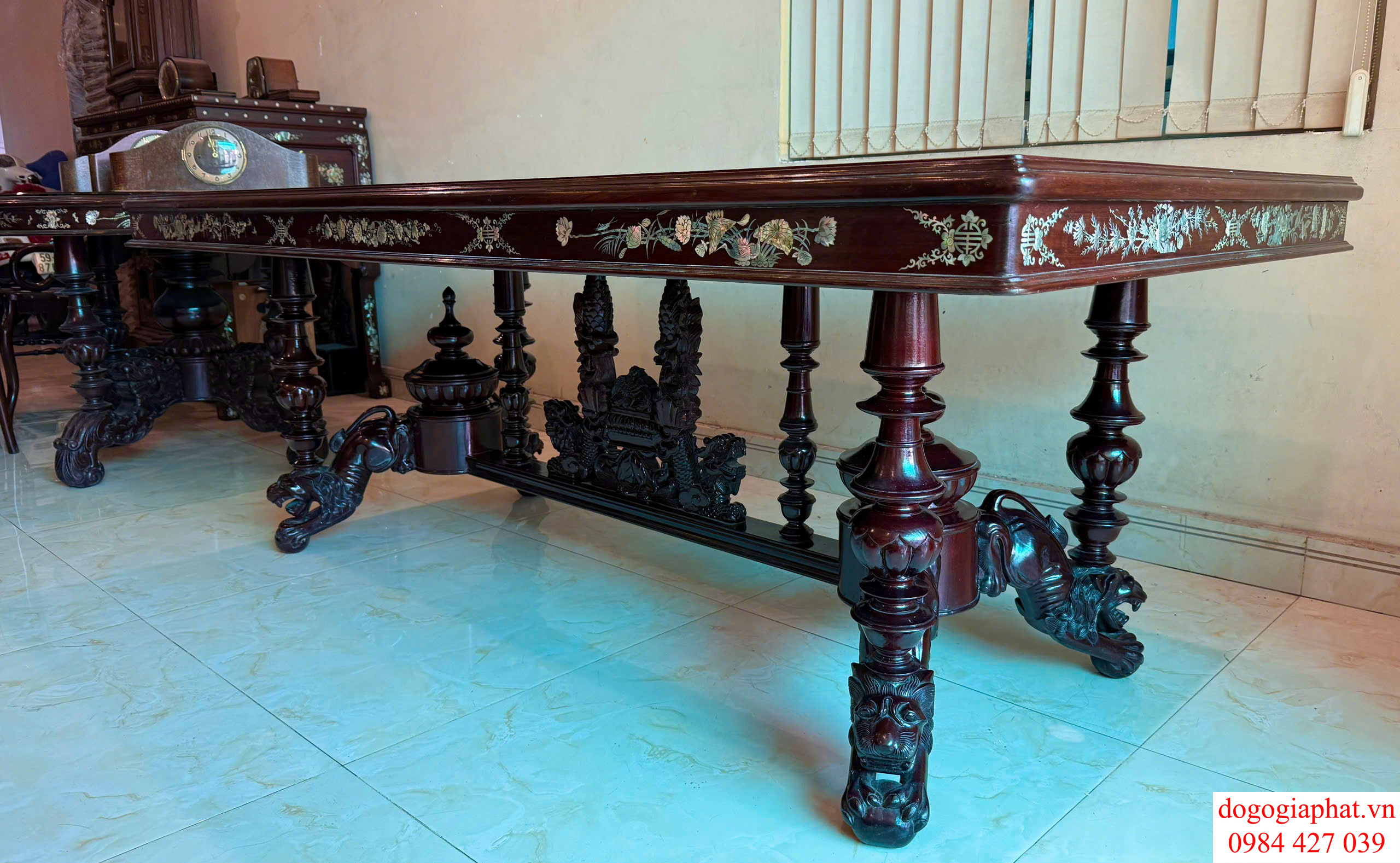 bộ ghế rẻ quạt cẩn ốc xà cừ