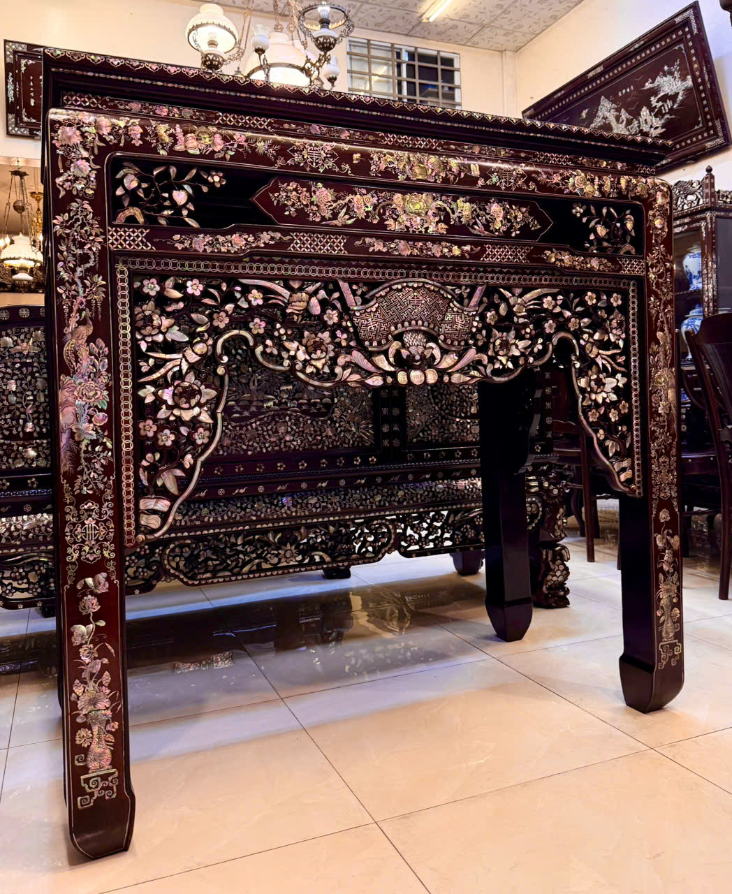 bàn thờ cẩn ốc xà cừ