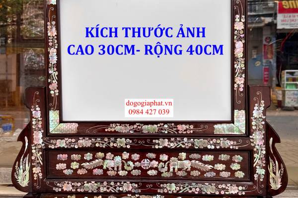 KHUNG ẢNH THỜ ĐÔI GỖ GÕ MẬT