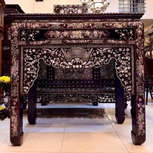 BÀN THỜ CẨN ỐC TÍCH TÙNG CÚC SEN MAI